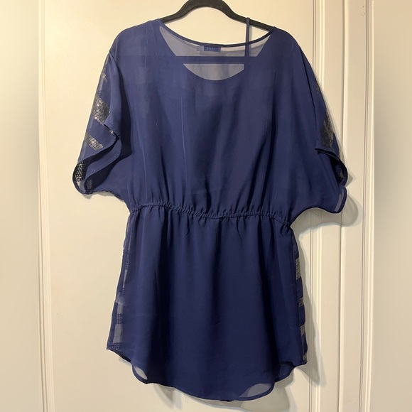 Blue Transparent Top with Slip - Picture 4 of 5